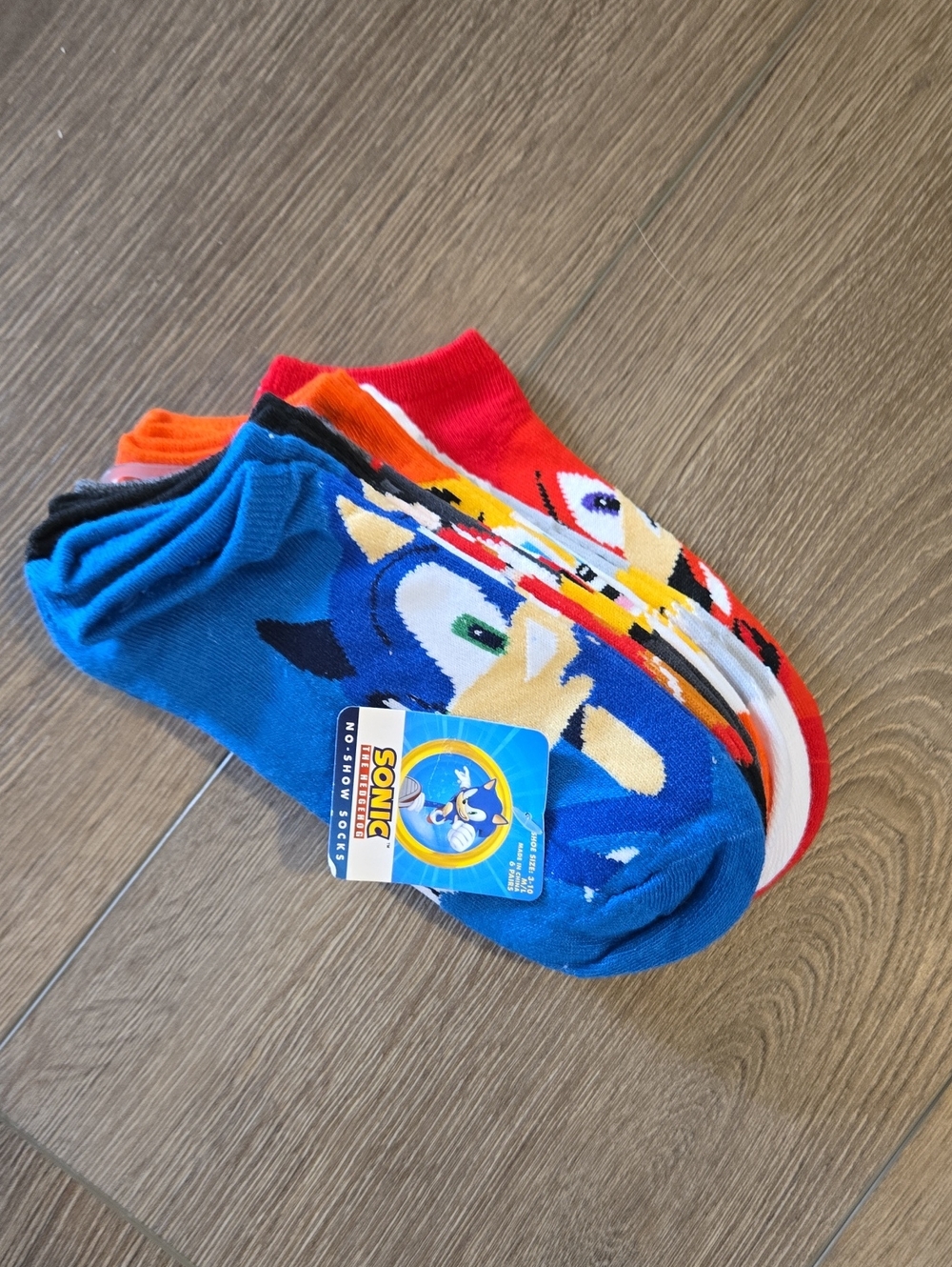 Sonic the Hedgehog Low-Cut Sock Pack - Blue, Red, Orange